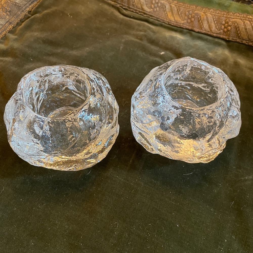 Elegant Kosta Boda Candle Holders